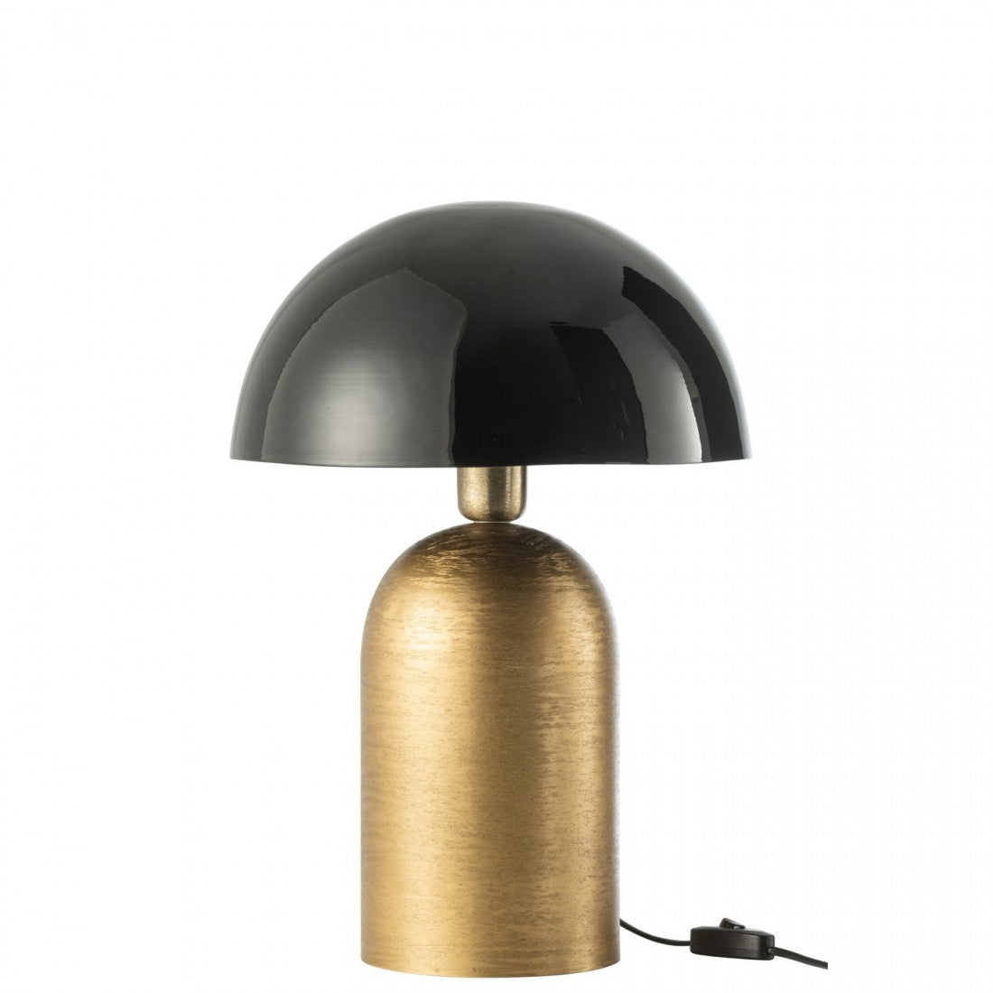 Lamp Mush Metaal Goud/Zwart - Tafellamp - J-Line - livinglovely.nl