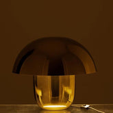Lamp Paddenstoel Ijzer Goud Small - Tafellamp - J-Line - livinglovely.nl