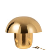 Lamp Paddenstoel Ijzer Goud Small - Tafellamp - J-Line - livinglovely.nl