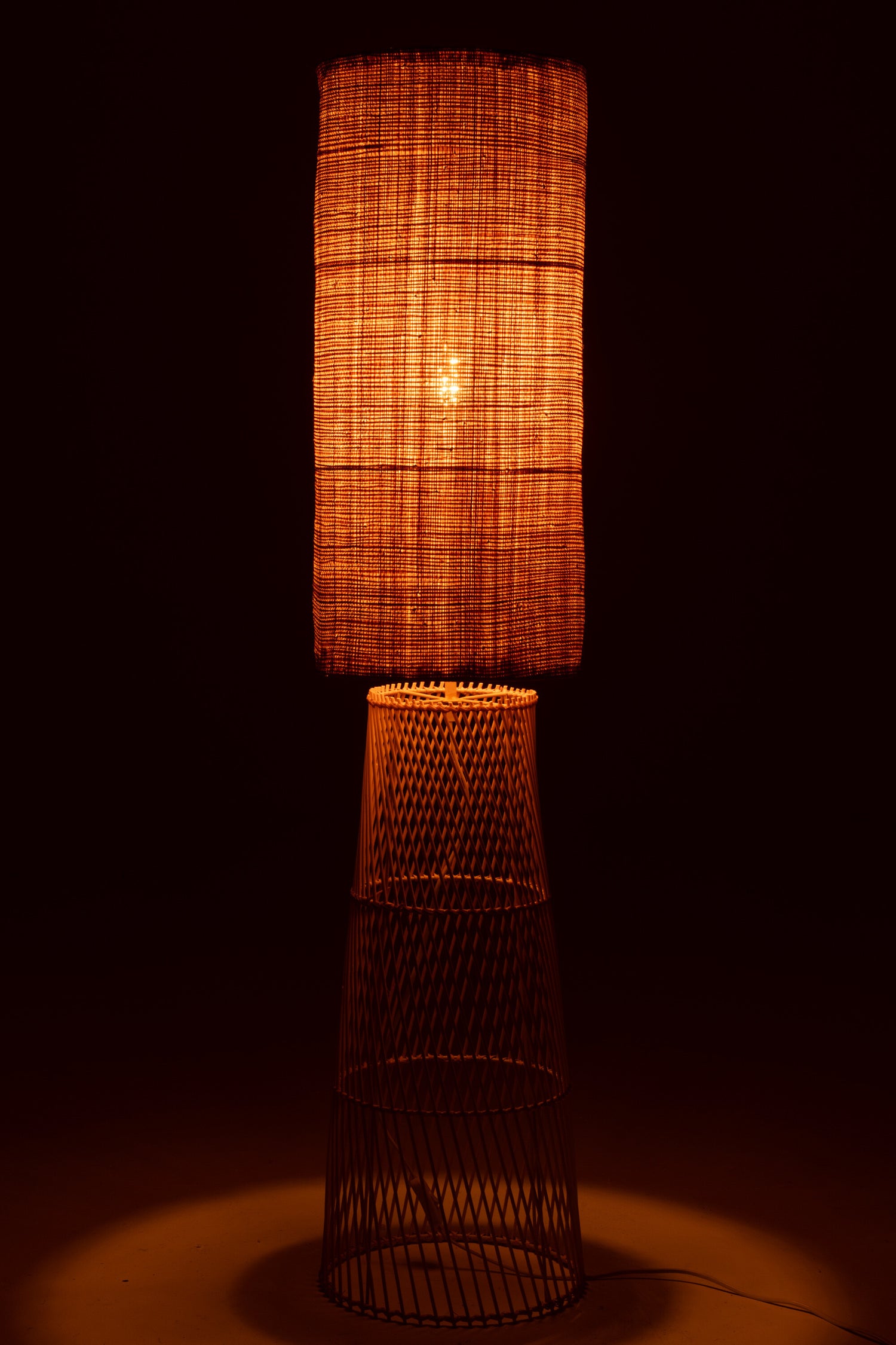 Lamp Room Linen/Bamboo Natural J-Line - Vloerlamp - J-Line - livinglovely.nl