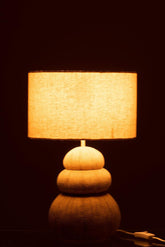 Lamp Zee-Egel Poly Beige - Tafellamp - J-Line - livinglovely.nl