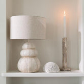 Lamp Zee-Egel Poly Beige - Tafellamp - J-Line - livinglovely.nl