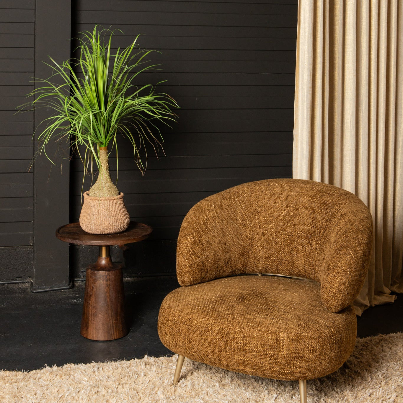 Leaves Plant Green Onion Grass On Coconut Tree B PTMD - Kunstplant - PTMD - livinglovely.nl