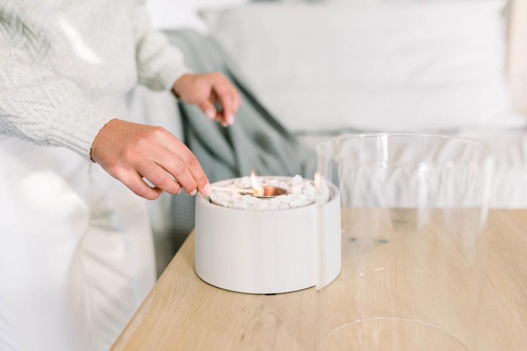 Leeff Stonefire Wit - Buitenhaard - LEEFF - livinglovely.nl