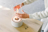 Leeff Stonefire White - Feuerstelle für draußen - LEEFF - livinglovely.co.uk