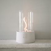 Leeff Stonefire White - Feuerstelle für draußen - LEEFF - livinglovely.co.uk