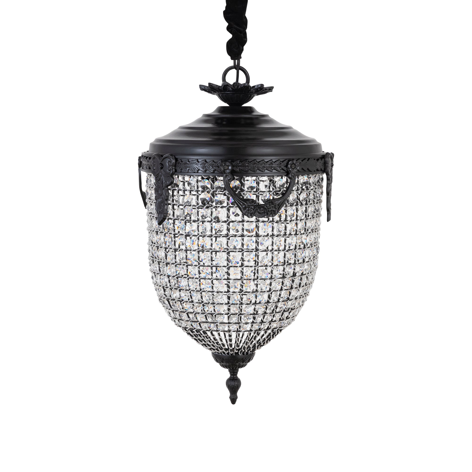 Lidde Crystal Oval Chandelier Lamp Classic S 37x37x70cm PTMD - Hanglamp - PTMD - livinglovely.nl