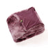 Linde Burgundy Faux Fur Plaid In Giftbox 150 X 200 PTMD - Pouf - PTMD - livinglovely.co.uk