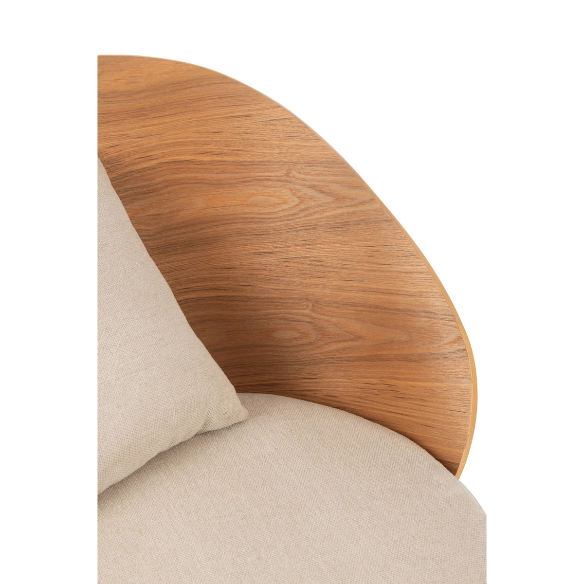 Loungestoel Lone Multiplex/Metaal Naturel/Beige J-Line