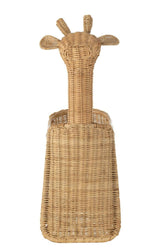 Mand Giraf Rotan Natuur - Mand - J-Line - livinglovely.nl