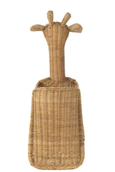 Mand Giraf Rotan Natuur - Mand - J-Line - livinglovely.nl