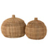 Manden Dantya Bal Jute Naturel Set van 2 - Mand - J-Line - livinglovely.nl