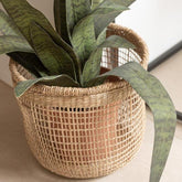 Manden Oasis Zeegras Licht Naturel Set van 5 - Mand - J-Line - livinglovely.nl