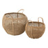 Manden Tosai Zeegras Naturel Set van 2 - Mand - J-Line - livinglovely.nl