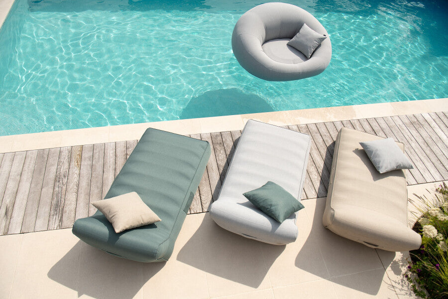Matras Donut Polyethyleen Grijs - Ligbed - J-Line - livinglovely.nl