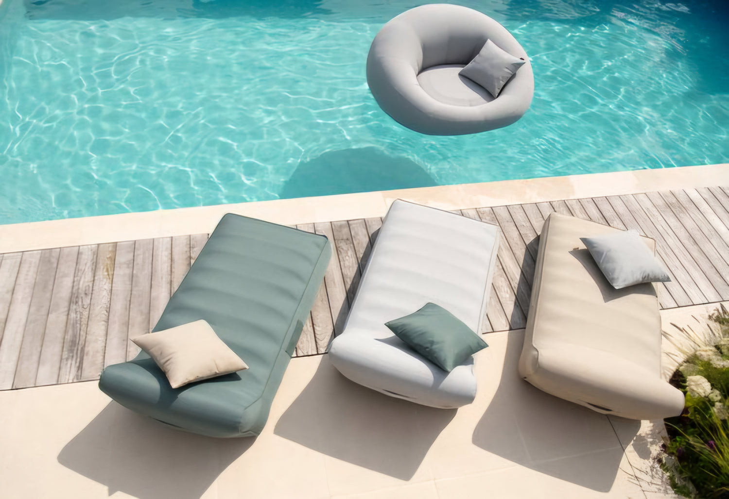 Matras Helene Polypropyleen Beige - Ligbed - J-Line - livinglovely.nl
