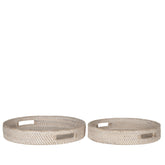 MUST Living Dienblad Saint Barths Rond Set van 2 - Dienblad - MUST Living - livinglovely.nl