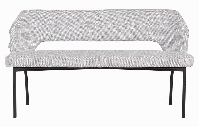 Must Living Eetkamerbank Bloom Polaris Lichtgrijs 150cm - Eetkamerbank - MUST Living - livinglovely.nl