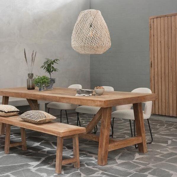 Must Living Eetkamerstoel Vista Boucle Naturel - Eetkamerstoel - MUST Living - livinglovely.nl