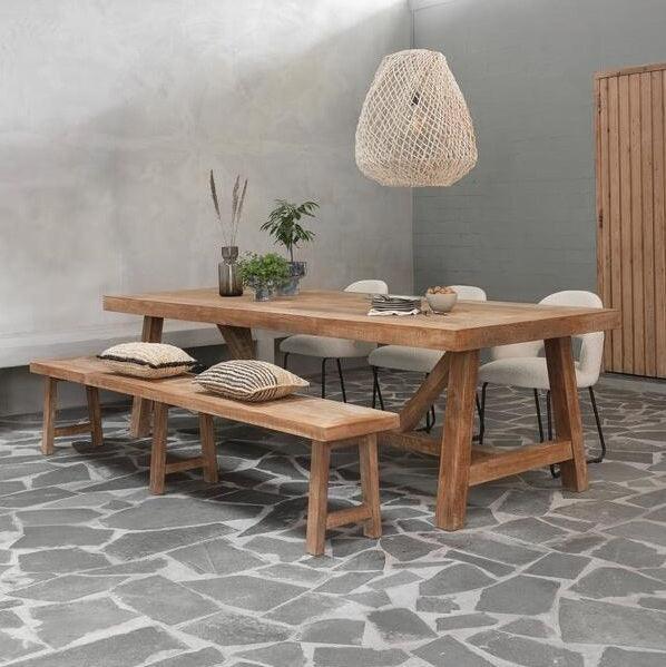 Must Living Eetkamerstoel Vista Boucle Naturel - Eetkamerstoel - MUST Living - livinglovely.nl