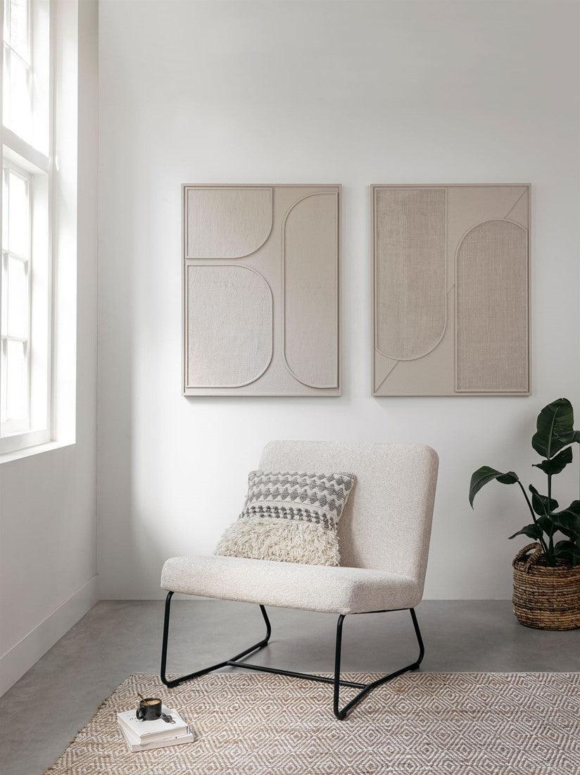 Must Living Fauteuil Zola Glossy Naturel - Fauteuil - MUST Living - livinglovely.nl