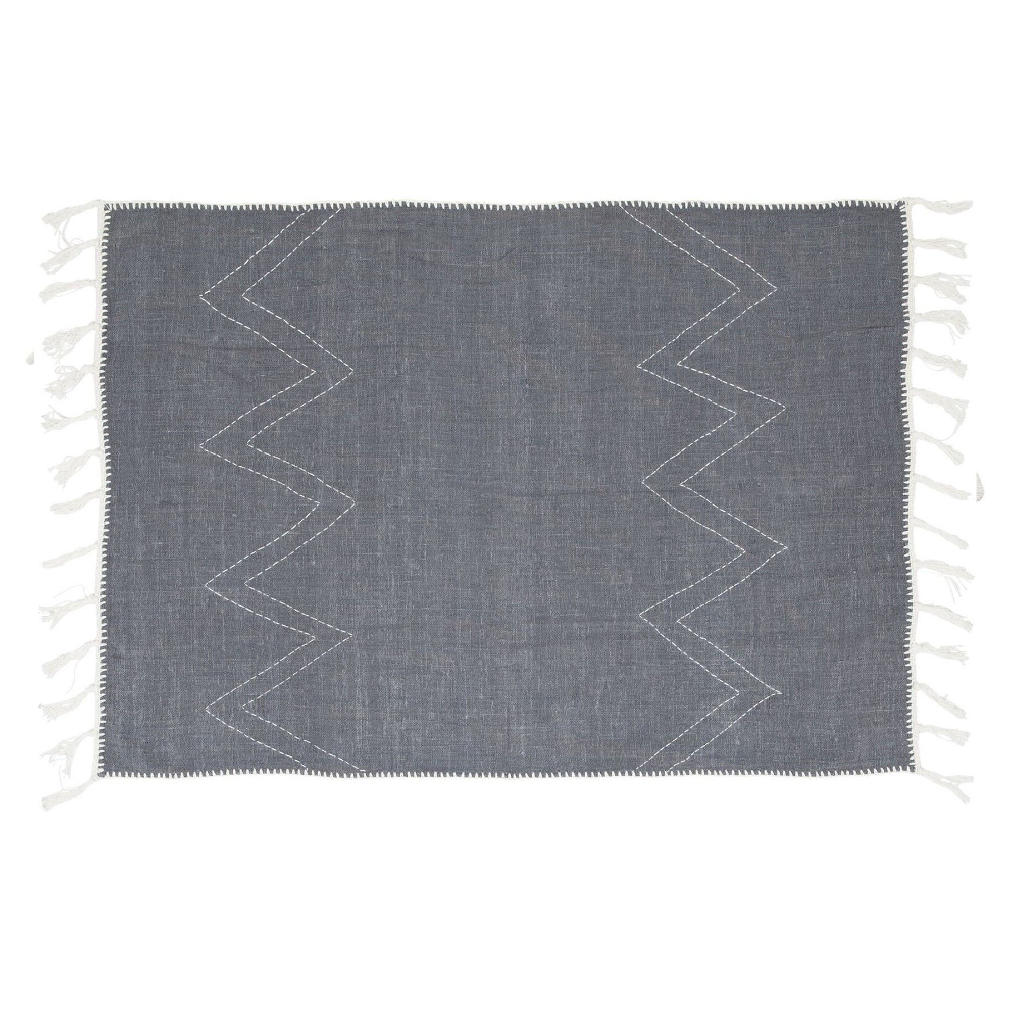 MUST Living Plaid Jeans 130x200cm - Poef - MUST Living - livinglovely.nl