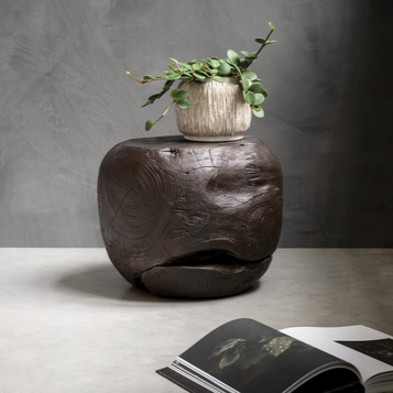 Must Living Salontafel Ball Bruin Ø40x±30cm - Salontafel - MUST Living - livinglovely.nl