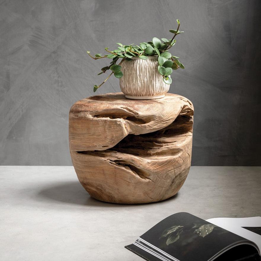 Must Living Salontafel Ball Naturel Ø40x±30cm - - MUST Living - livinglovely.nl