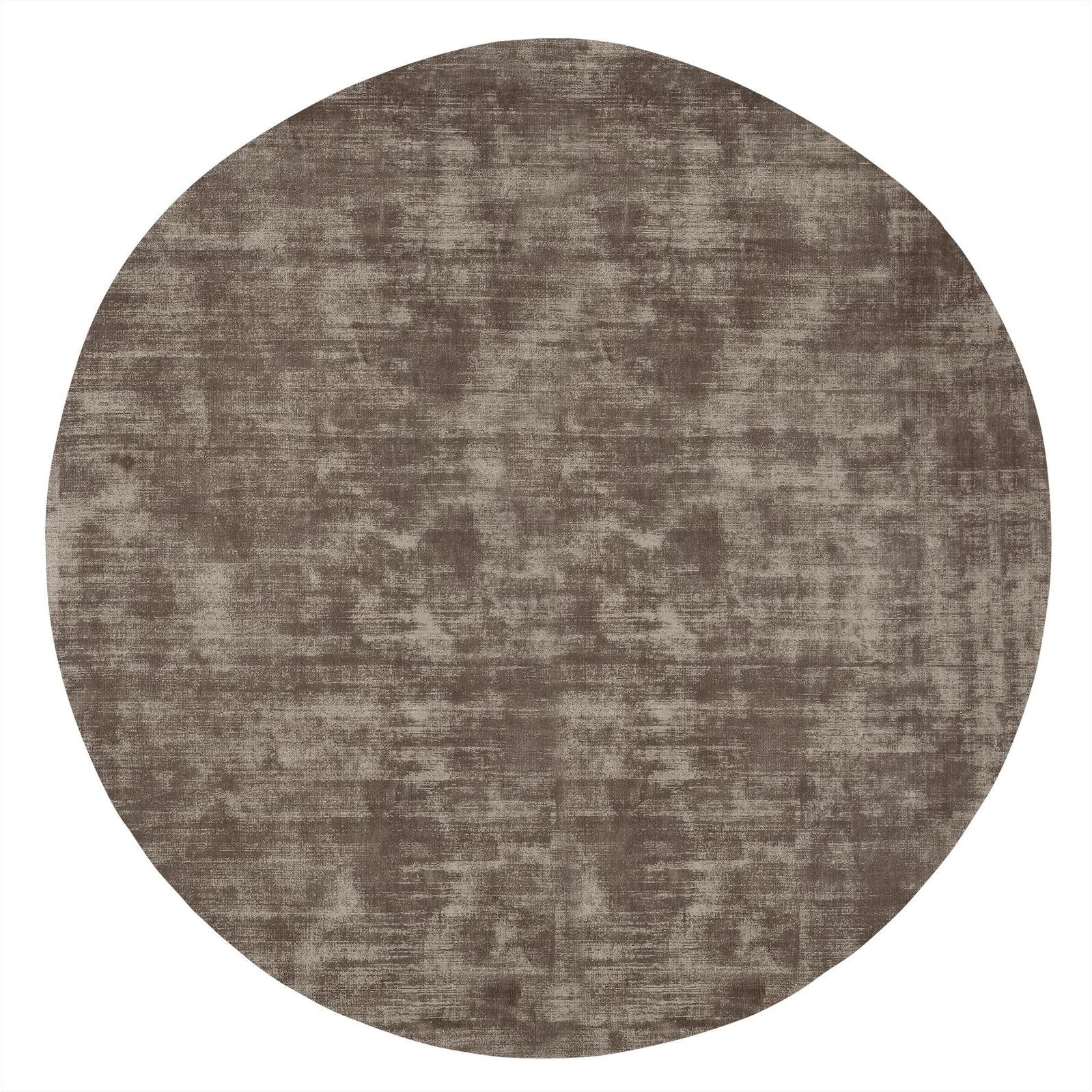 Vloerkleed La Belle Rond van MUST Living, groot rond viscose kleed in gedempt saliegroen