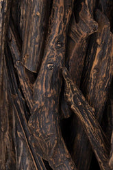 Must Living Vloerlamp Spot Teakhout 150cm Zwart - Vloerlamp - MUST Living - livinglovely.nl