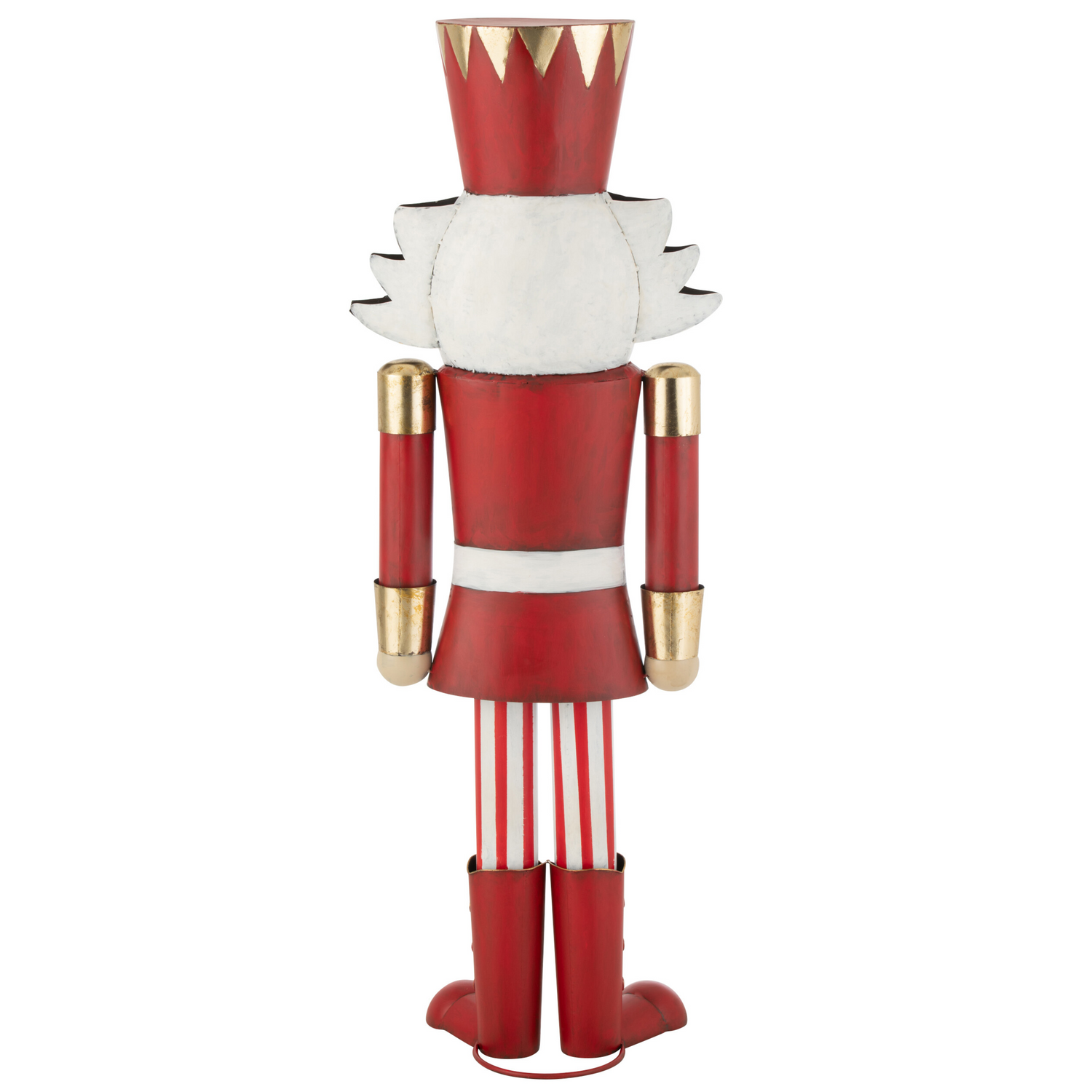 Notenkraker Rood/Goud H148.5cm J-Line - Kerstdecoratie - J-Line - livinglovely.nl