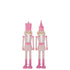 Nutcracker Moustache Metal Pink Small Assortment Of 2 - - J-Line - livinglovely.nl