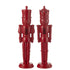 Nutcracker Resin Shiny Red Small Assortment Of 2 - - J-Line - livinglovely.nl