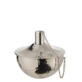 Olielamp Tafel Fijn Gehamerd Stainless Steel Zilver - Buiten-divers - J-Line - livinglovely.nl