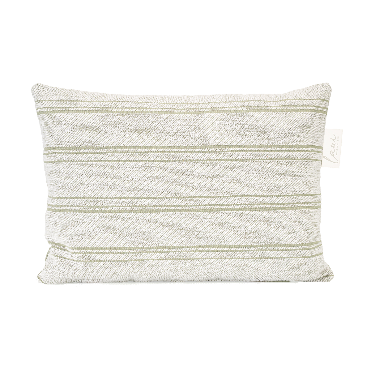 Laui Lounge outdoor kussen Harvest Nile 60x40 cm in gedempt groene Sunbrella stof