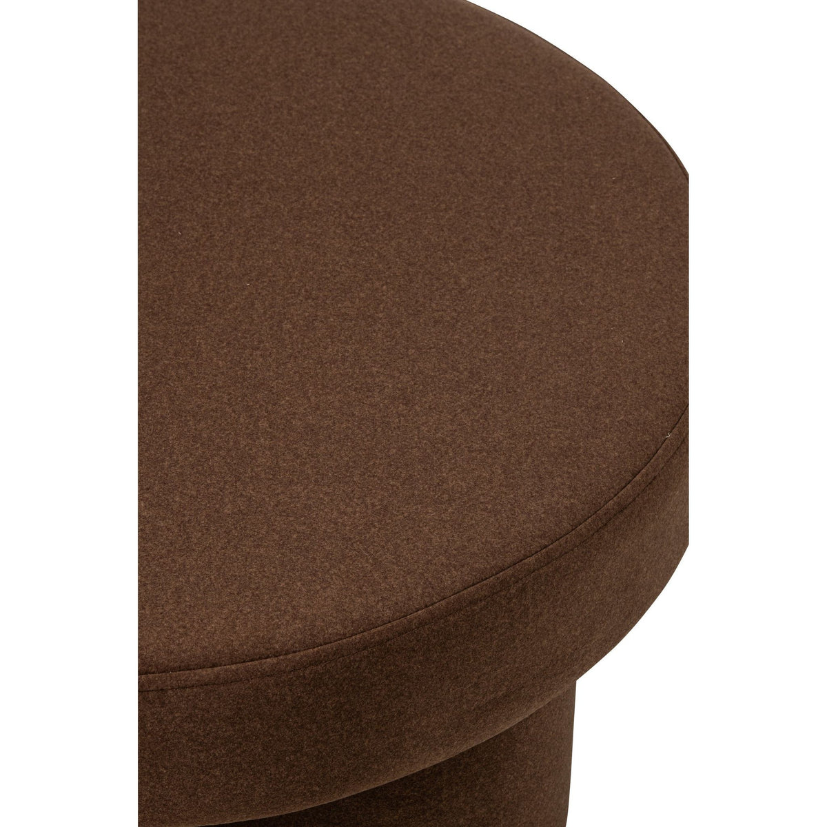 Pouf auf Füßen Multiplex/Stoff Taupe Large J-Line