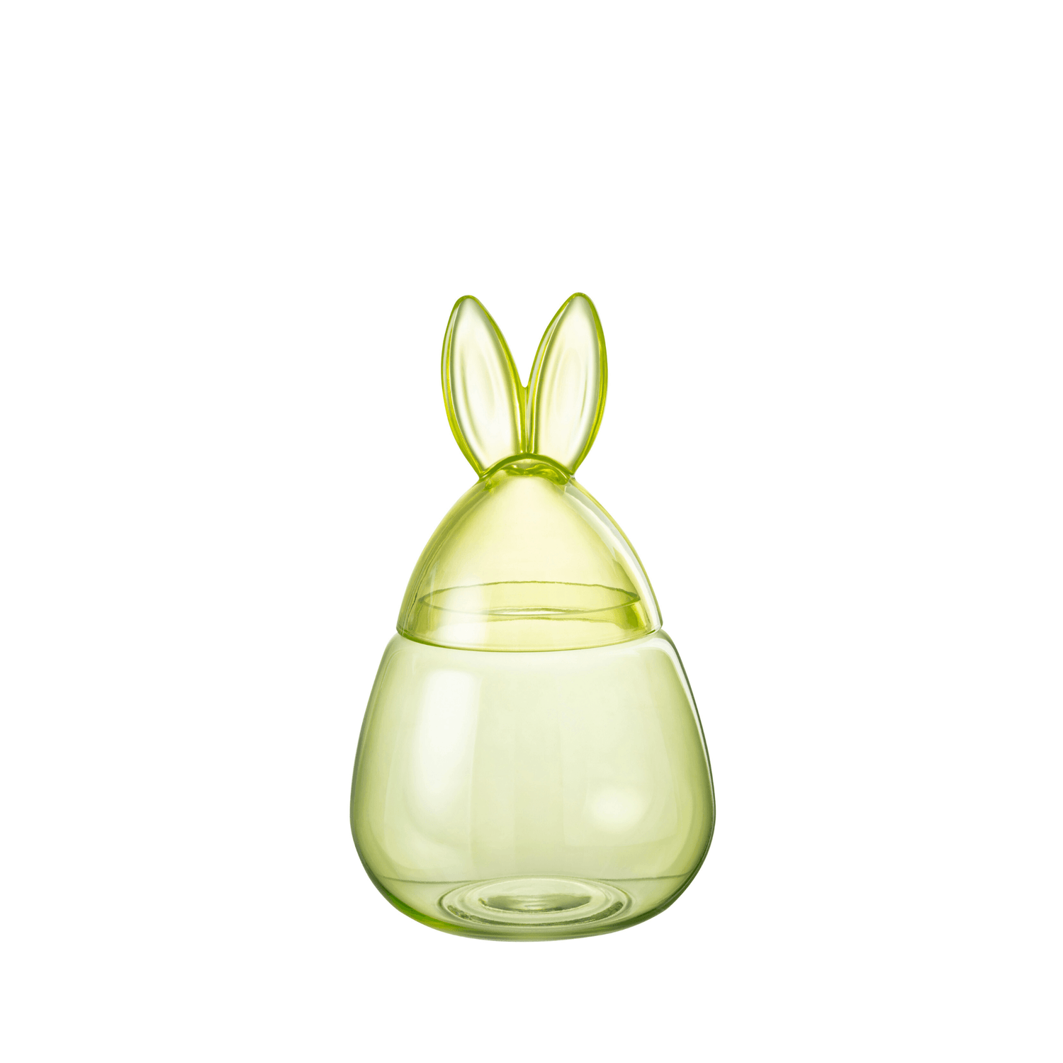 Pot Konijn Glas Groen Small 20x20x34cm - Keukenaccessoire - J-Line - livinglovely.nl