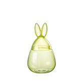 Pot Konijn Glas Groen Small 20x20x34cm - Keukenaccessoire - J-Line - livinglovely.nl