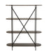 Rek Ovaal Mdf/Metaal Donkerbruin - Rek - J-Line - livinglovely.nl