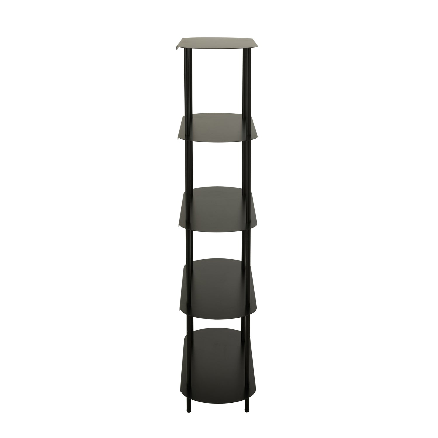 Rek Ovaal Metaal Zwart J-Line - Rek - J-Line - livinglovely.nl