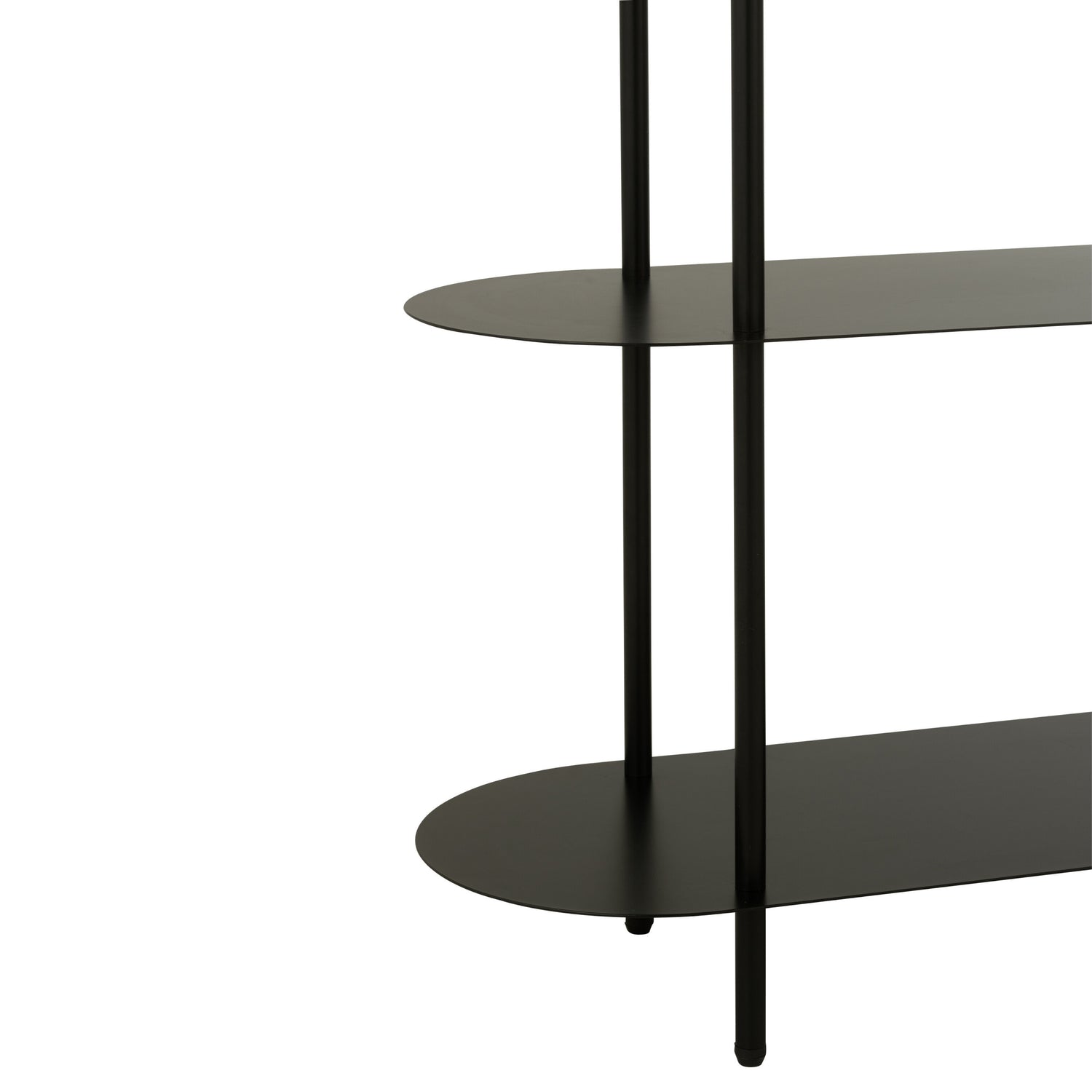 Rek Ovaal Metaal Zwart J-Line - Rek - J-Line - livinglovely.nl