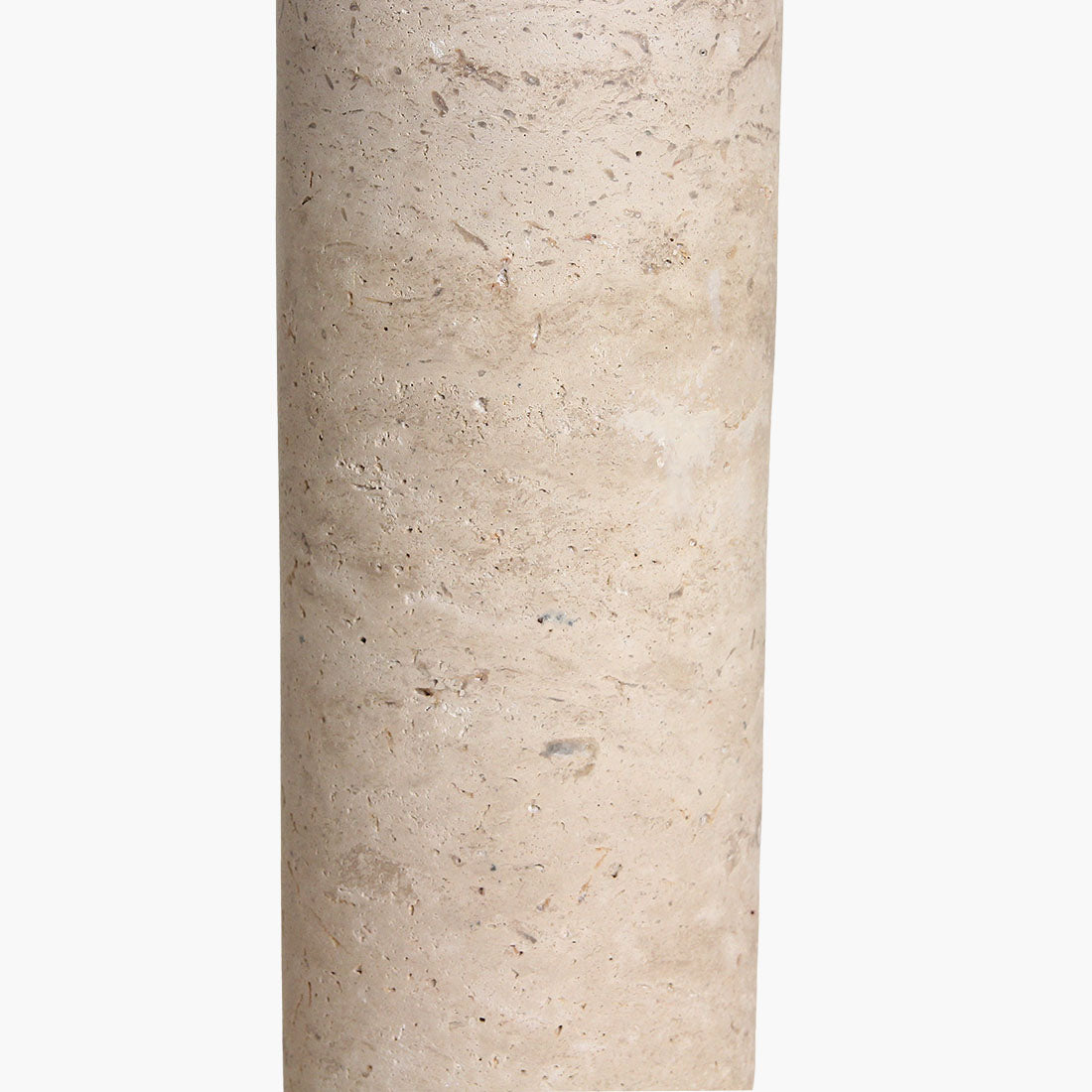 Lampvoet Travertine Rond Raw Materials