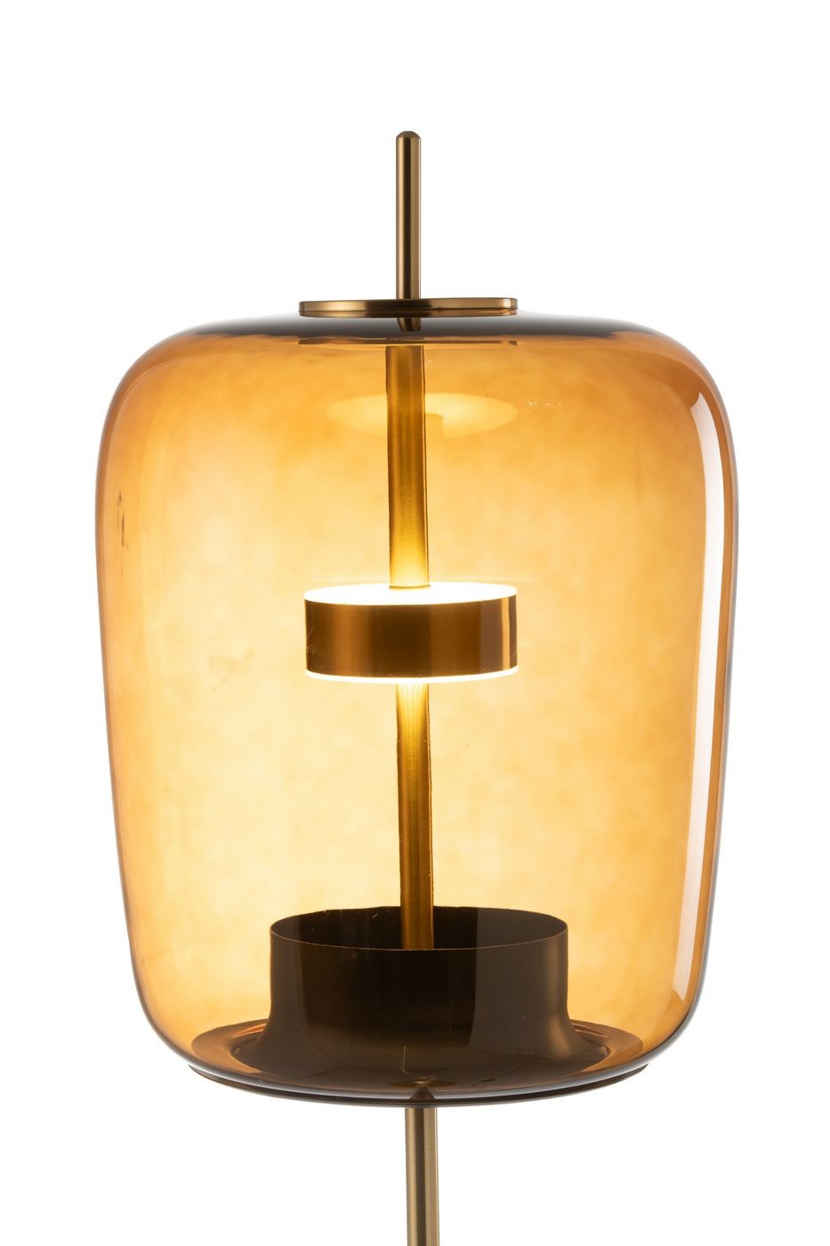 Vloerlamp Led Glas Bruin H 168cm J-Line
