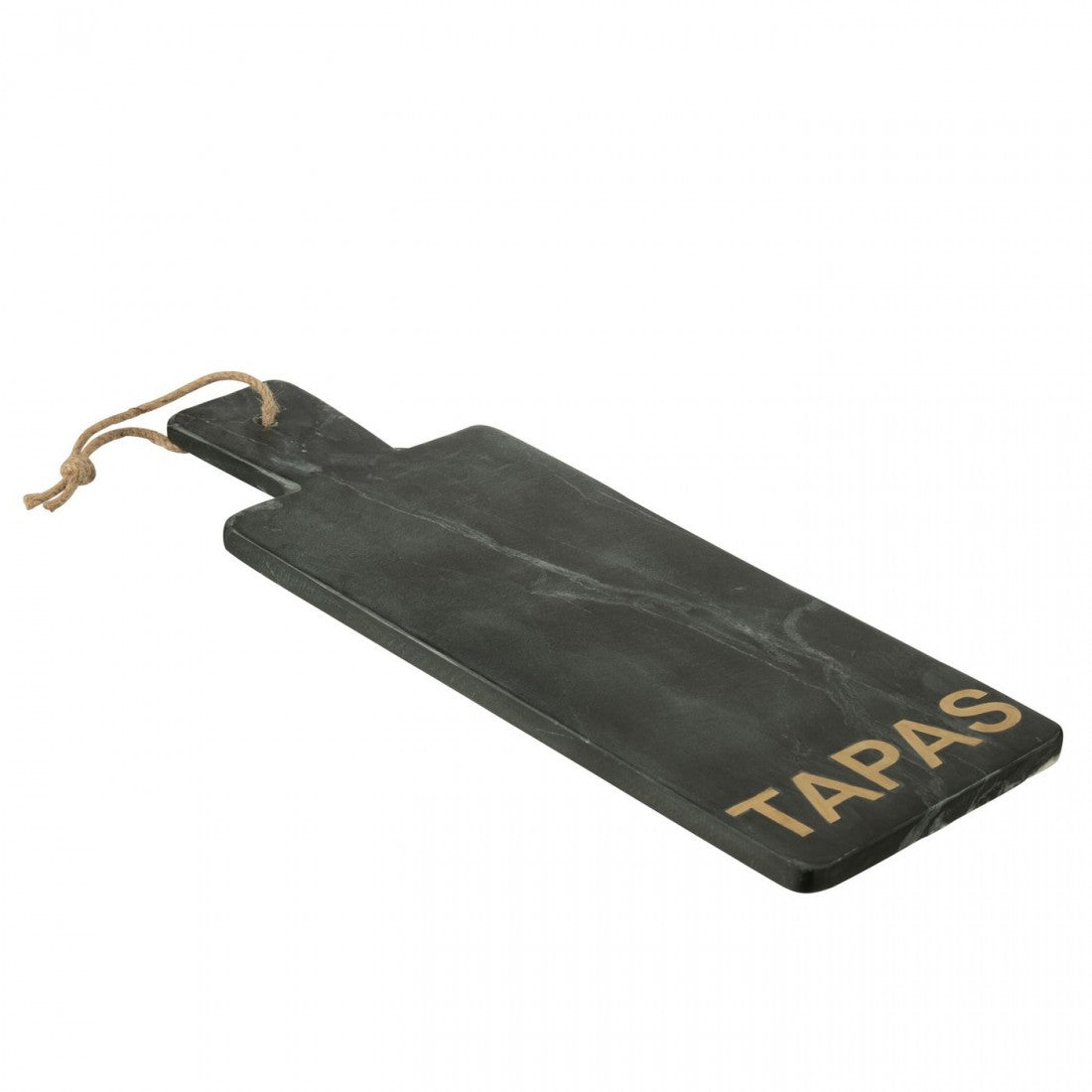 Kaasplank Rechthoek Marmer Zwart/Goudkleurig Large J-line