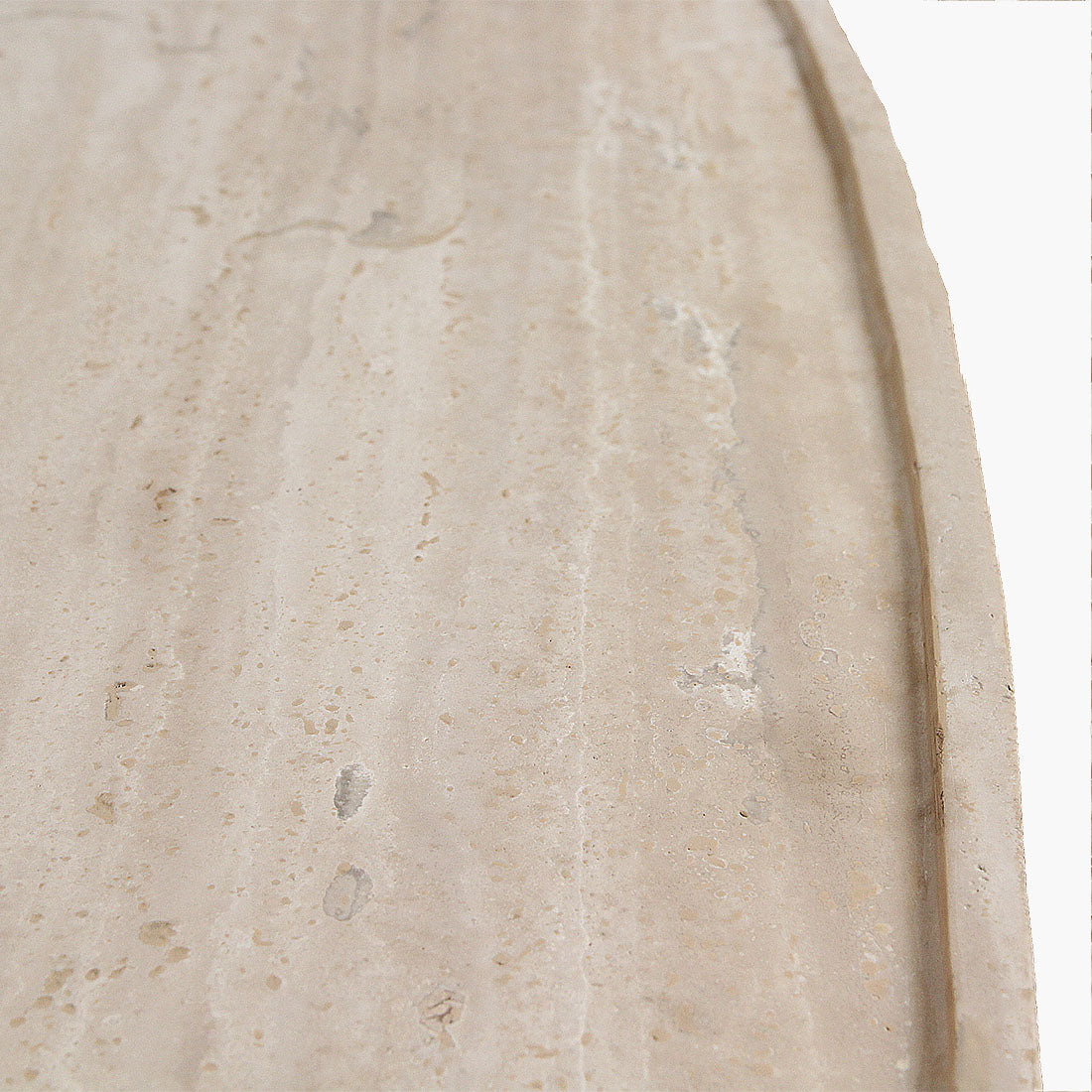 Travertin-Couchtisch Oval Raw Materials