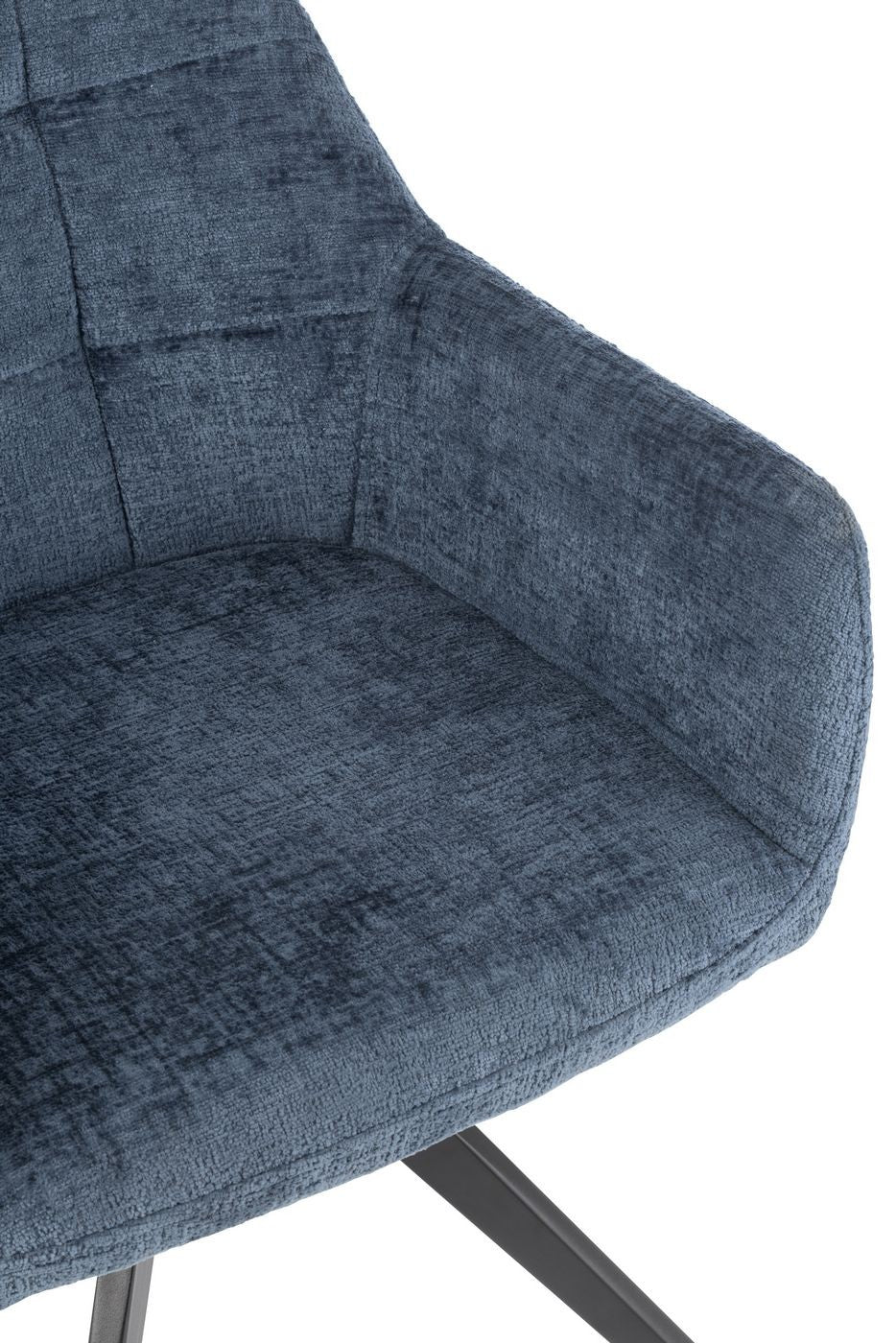 Stoel Louna Ijzer/Acryl Blauw J-Line