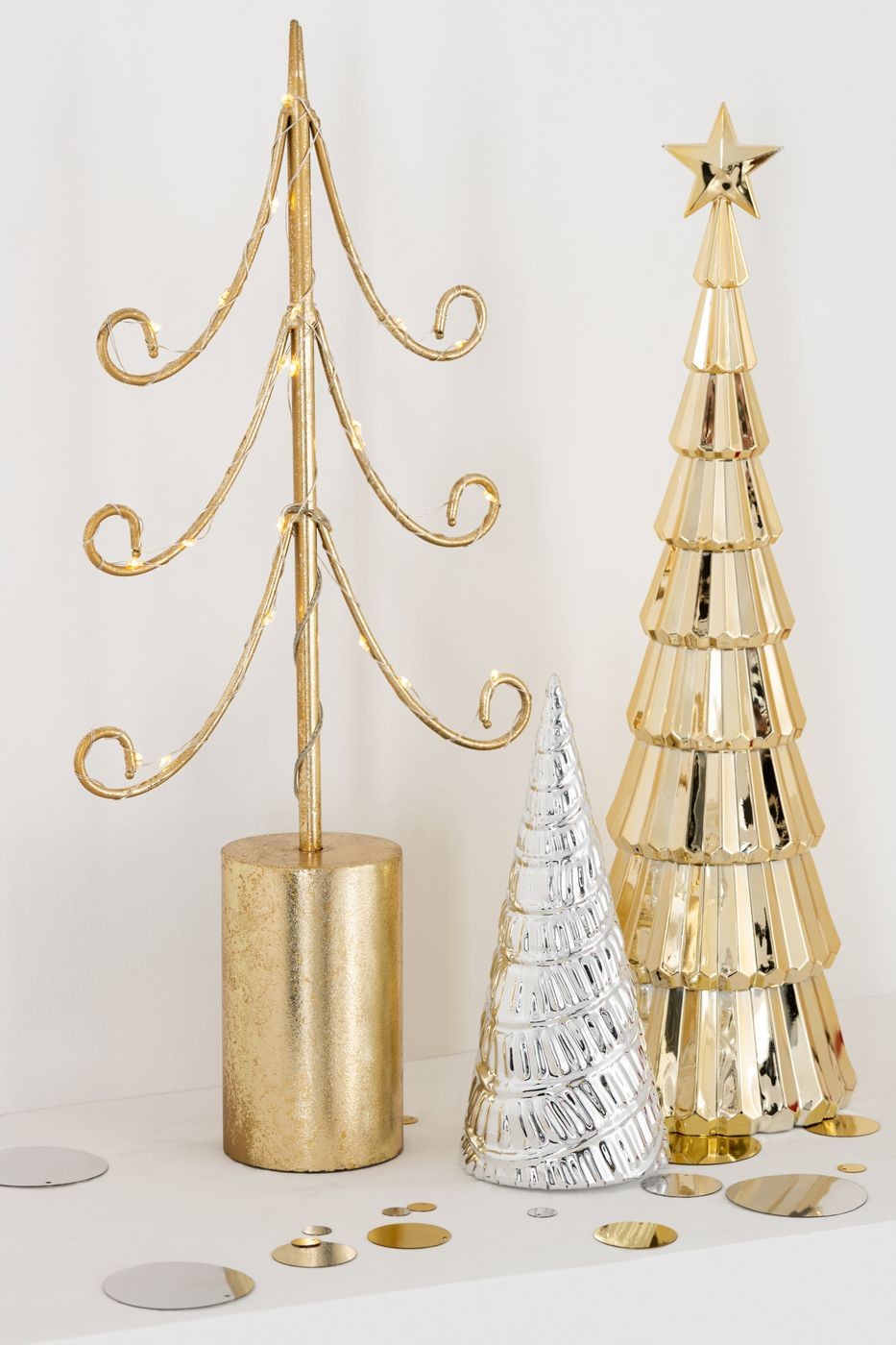 Boom Led Cilindervoet Ijzer Goudkleurig Set van 3 J-Line