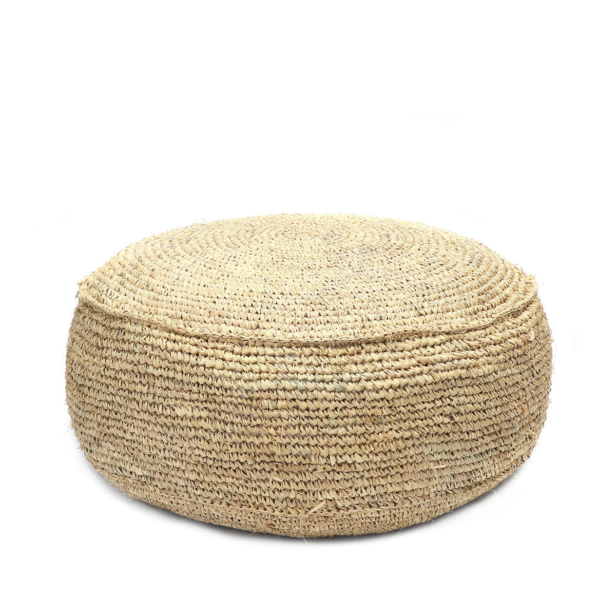 Der Raffia Flores Pouf - Natur Bazar Bizar