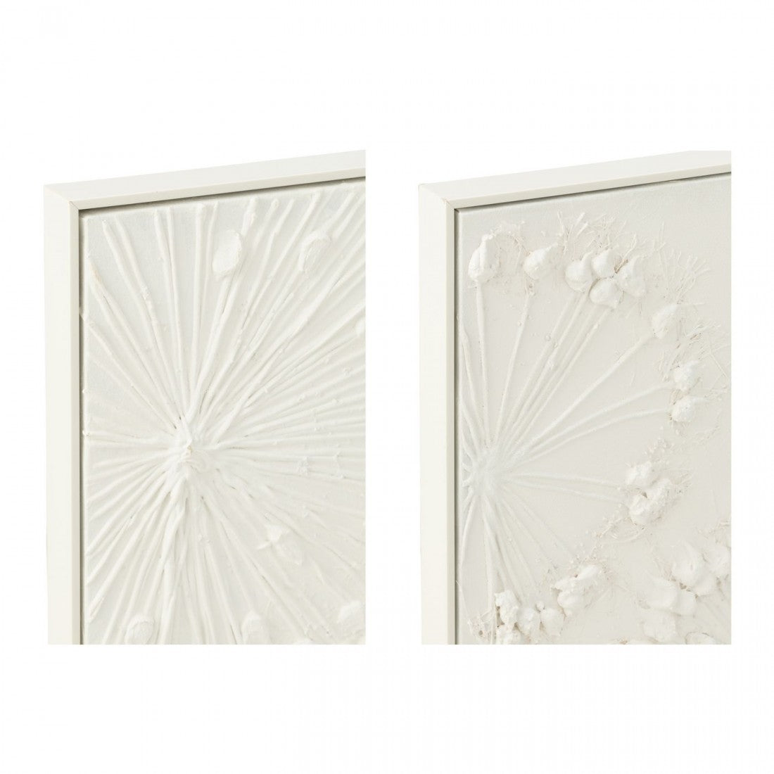 Schilderij Dandelion Acryl Ecru Set van 2 J-Line