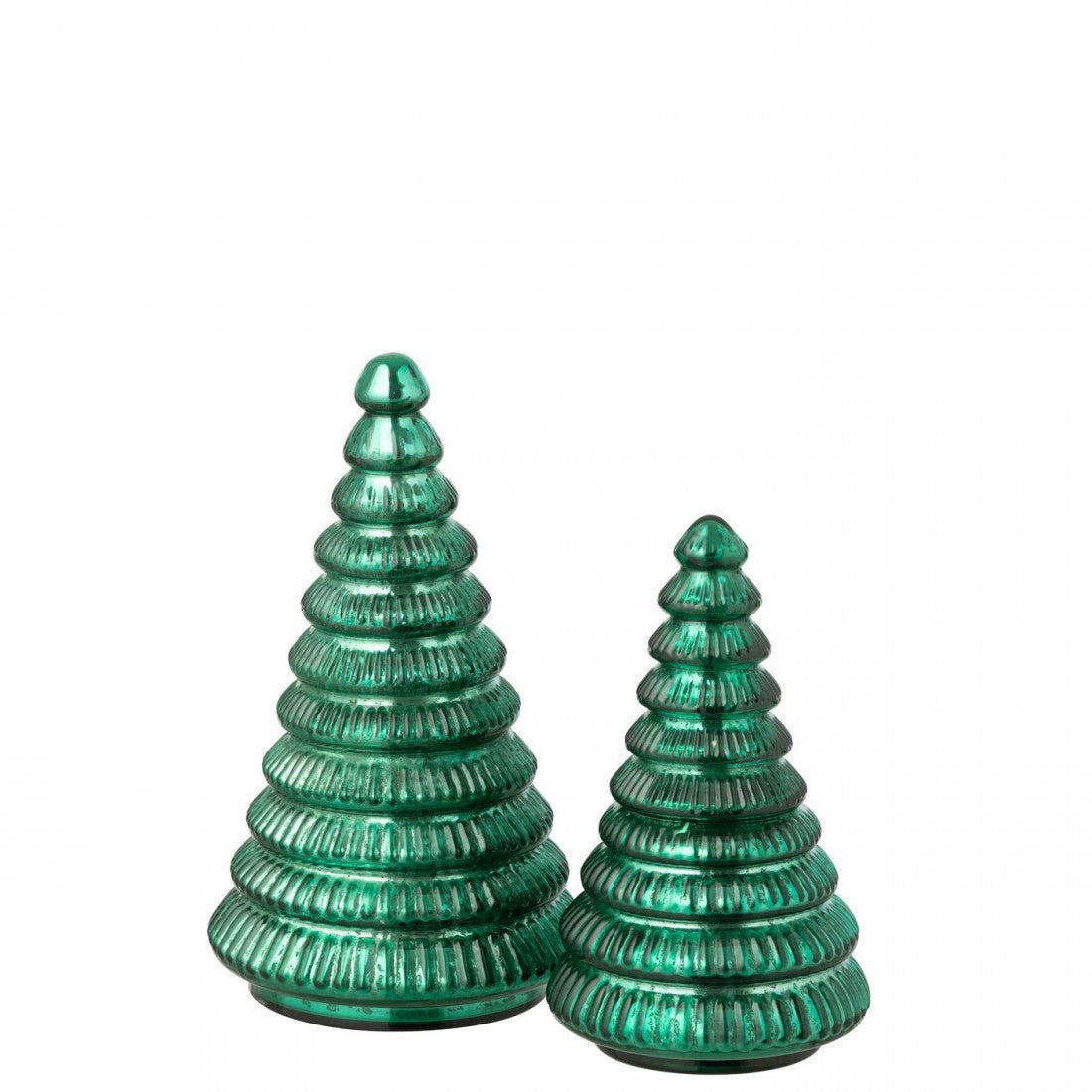 Geurkaars Boom Geribbeld Glas Groen Small J-Line